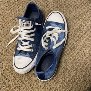 Women’s Blue Suede Converse